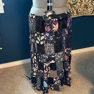 EveryWear 3x Patchwork Floor Length Skirt